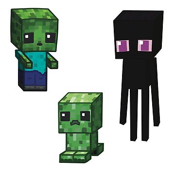 Cute Minecraft Slime Sticker for Sale by Vanthaera