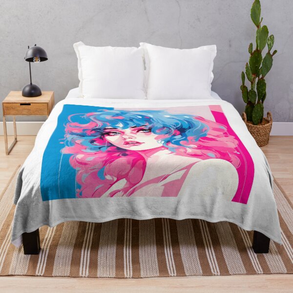 Item preview, Subtle Trans Pride Art Retro 80s Girl designed and sold by ArtliciousHUMAN.