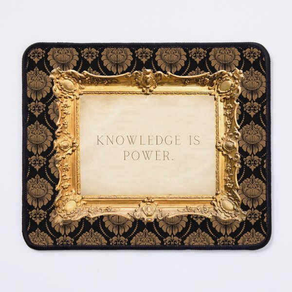 Item preview, Knowledge is Power Dark Academia frame design / Sticker designed and sold by WildBeauty.