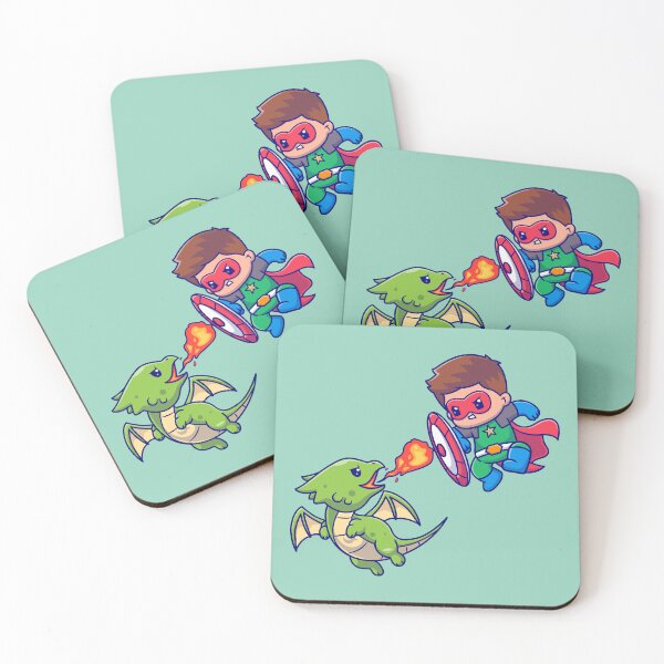 Item preview, Cute Superhero vs. Dragon designed and sold by hjian8219.