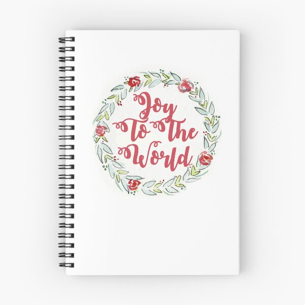 Artikelvorschau, Joy to the World Aquarellkranz entworfen und verkauft von Raven Studio.