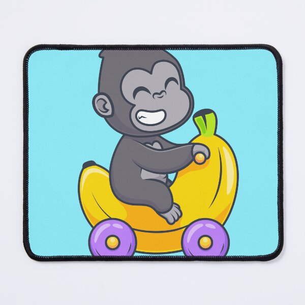 Item preview, Cute Gorilla on Banana Bike designed and sold by hjian8219.