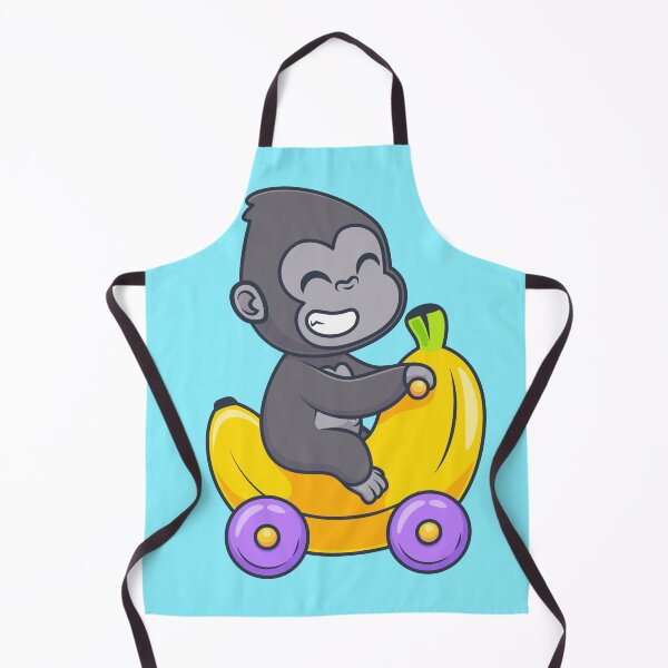 Item preview, Cute Gorilla on Banana Bike designed and sold by hjian8219.