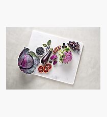 Rainbow Food - Purple and Blue Photographic Print