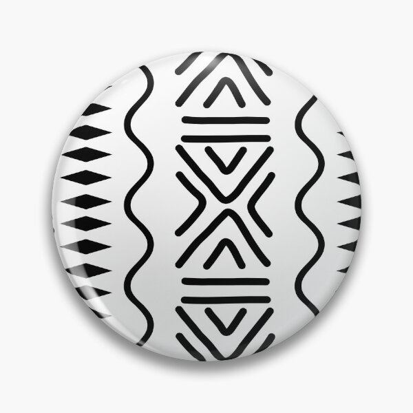 Item preview, White African Traditional Mud Cloth Design designed and sold by funkyvibes.