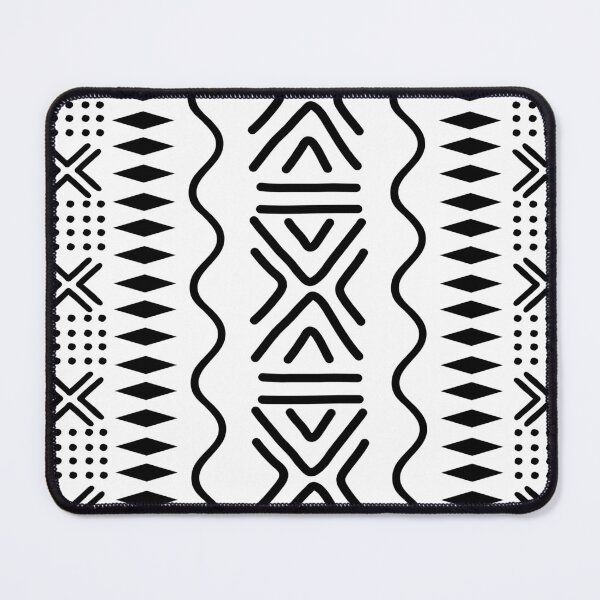 Item preview, White African Traditional Mud Cloth Design designed and sold by funkyvibes.
