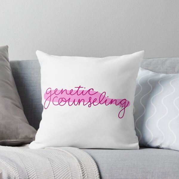 Item preview, genetic counseling (pink w/ background) designed and sold by Genes-N-Tees.