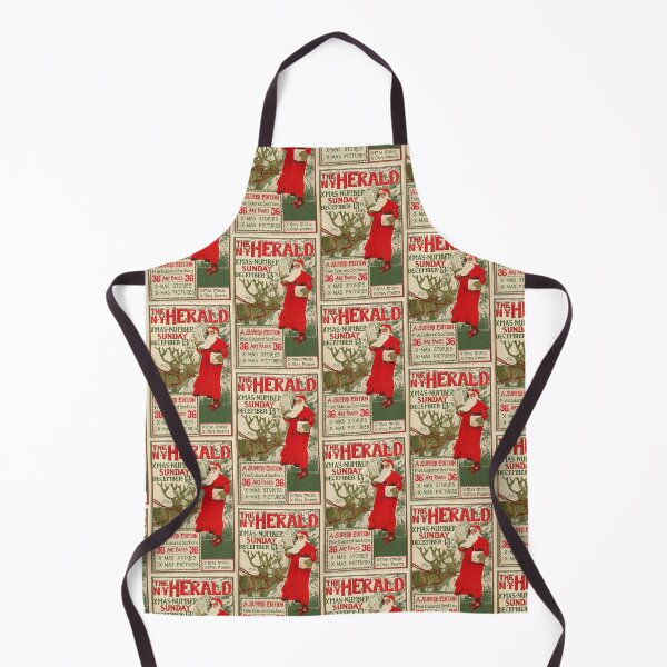 Item preview, NY Herald / vintage Christmas poster/ New York santa designed and sold by LaundrySalt.