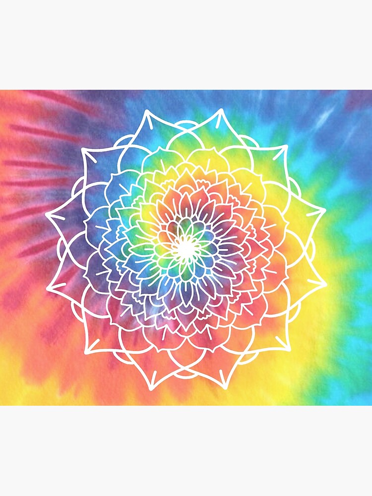 Rainbow mandala swoosh Wall Tapestry by Sea of Grace