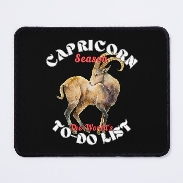 Item preview, Capricorn Season: The World's To-Do List designed and sold by ZodiacWonders.