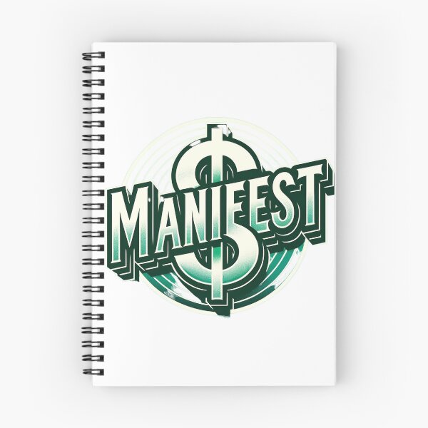Item preview, Money Green/White 'manifest' overlaying bold '$' symbol." designed and sold by Manifest-Club.