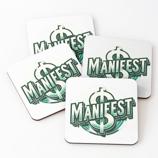 Item preview, Money Green/White 'manifest' overlaying bold '$' symbol." designed and sold by Manifest-Club.