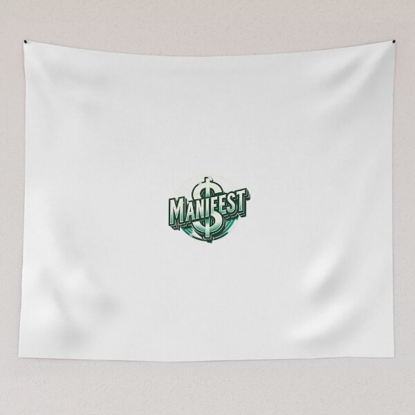 Item preview, Money Green/White 'manifest' overlaying bold '$' symbol." designed and sold by Manifest-Club.