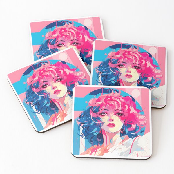 Item preview, Subtle Trans Pride Art Retro 80s Girl designed and sold by ArtliciousHUMAN.
