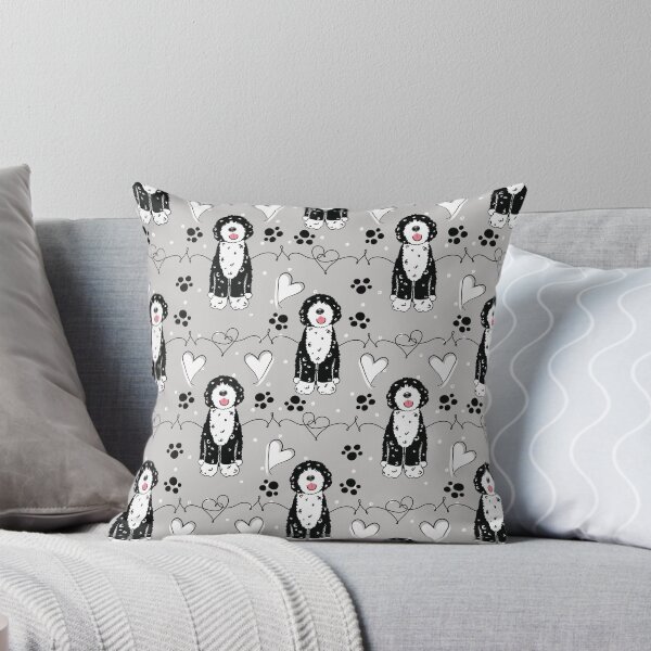 Item preview, Love Black White Portuguese Water Dog 7 designed and sold by Lulupainting.