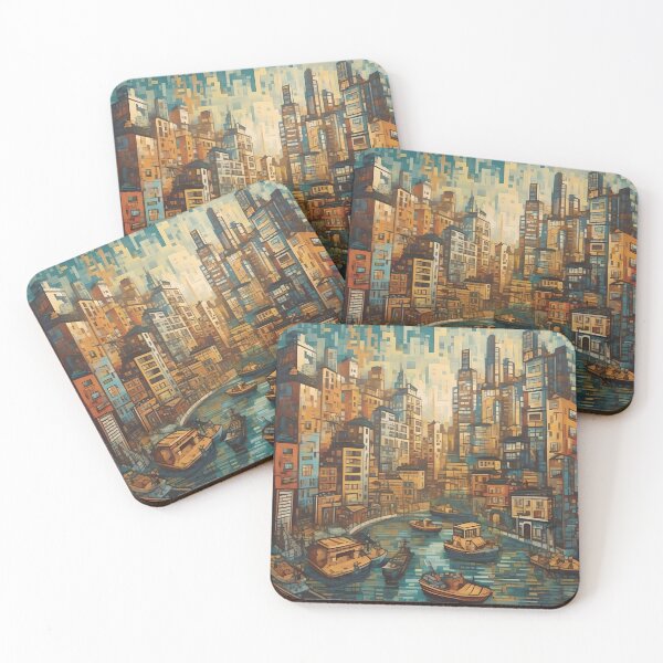 Item preview, Pixel city  designed and sold by WildLadyWood.