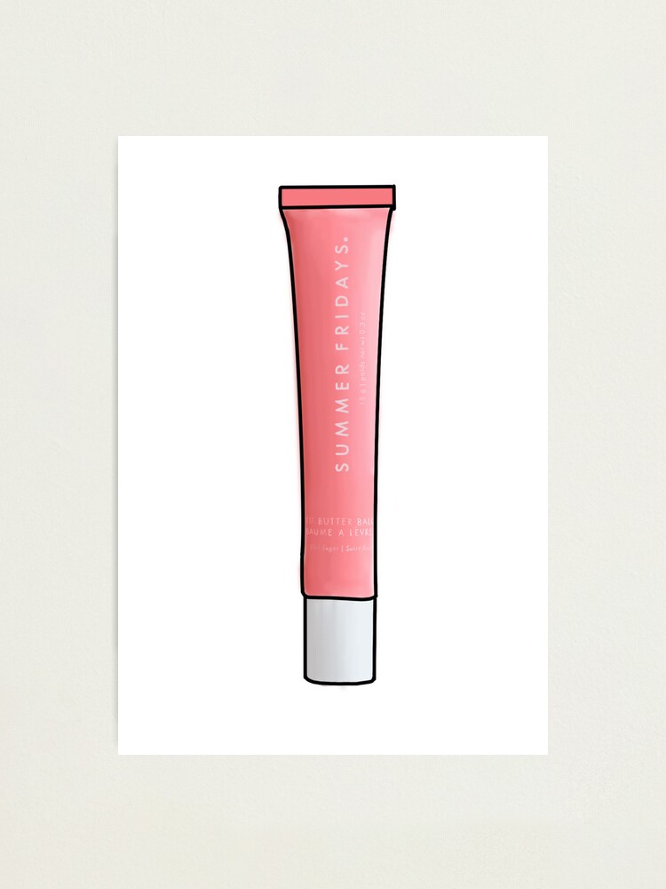 Summer Fridays Lip Butter Balm - Pink Sugar Photographic Print