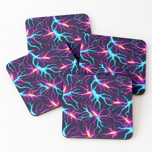 Item preview, Neon Synapse: Electric Neural Network Inspired Digital Art designed and sold by Toph Moses.