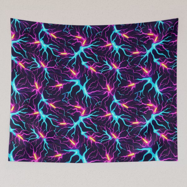 Item preview, Neon Synapse: Electric Neural Network Inspired Digital Art designed and sold by Toph Moses.