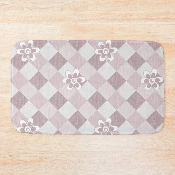 Item preview, Beige light plaid pattern and flowers designed and sold by fuzzyfox.