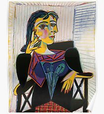 Portrait of Dora Maar-Pablo Picasso Poster