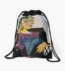 Portrait of Dora Maar-Pablo Picasso Drawstring Bag