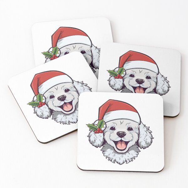Item preview, Christmas Poodle - White designed and sold by wotsthis.