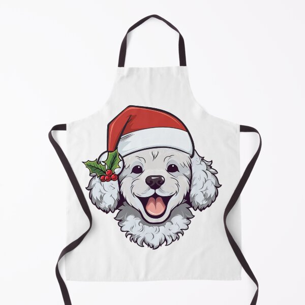 Item preview, Christmas Poodle - White designed and sold by wotsthis.