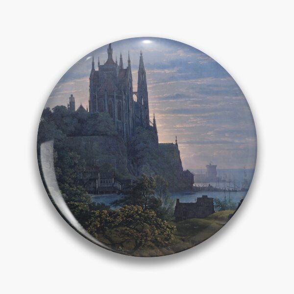 Item preview, Gothic Church on a Rock by the Sea by Karl Friedrich Schinkel  designed and sold by Amanda1775.