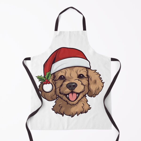 Item preview, Christmas Poodle - red, ruby, brown, tan designed and sold by wotsthis.