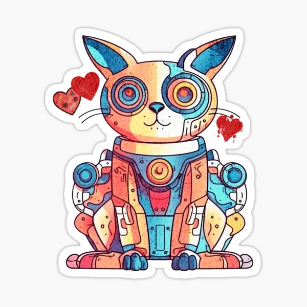 Item preview, Cat Robot designed and sold by VolpePixelArts.