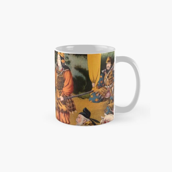 Ukiyo-e print of a group of Samurai Classic Mug