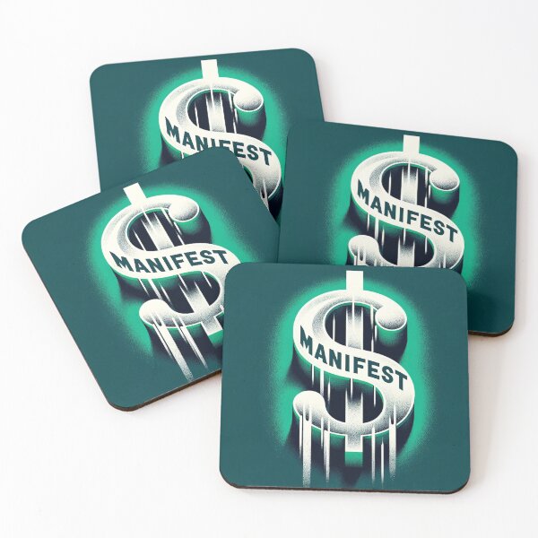 Item preview, 'Manifest' inside the Dollar Sign w/ Green Background designed and sold by Manifest-Club.