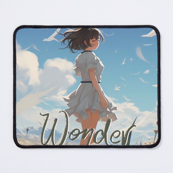 Item preview, nime Girl in a Serene Field designed and sold by inkArtistryfine.