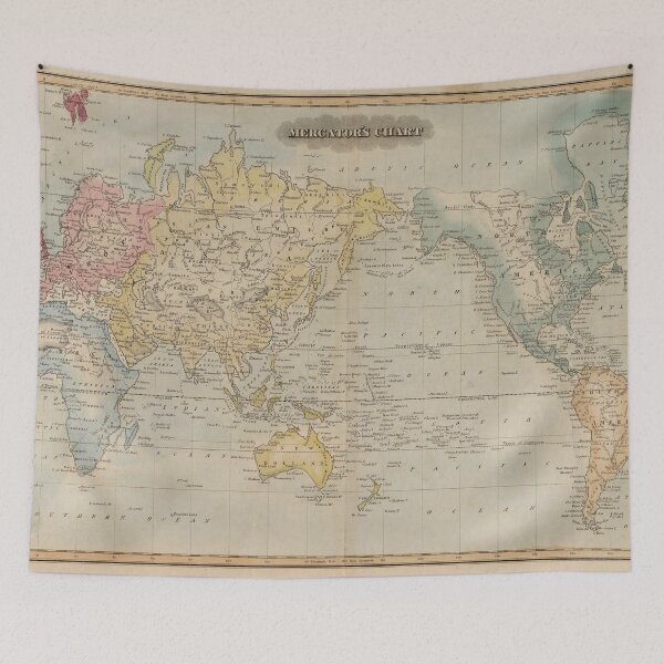 Item preview, Vintage Map of The World (1823) designed and sold by BravuraMedia.