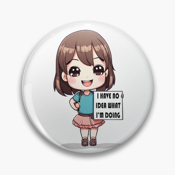 Artikelvorschau, Chibi hält ein Schild entworfen und verkauft von Recota.