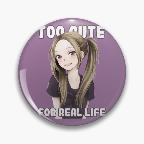Item preview, Too Cute For Real Life Anime Twintails Waifu designed and sold by therealsadpanda.