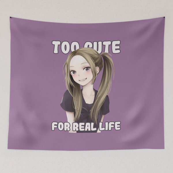 Item preview, Too Cute For Real Life Anime Twintails Waifu designed and sold by therealsadpanda.