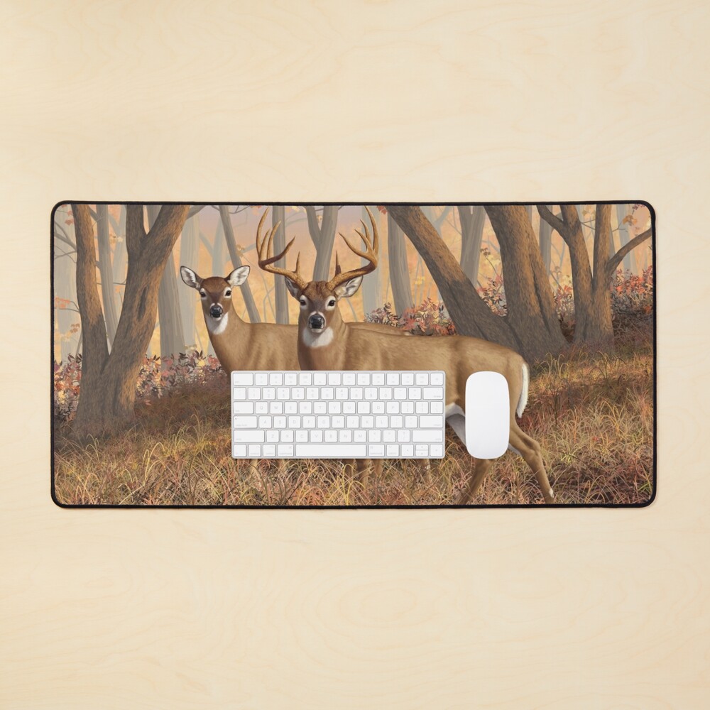  Whitetail Buck Deer Mouse Pad - Wildlife Theme Design