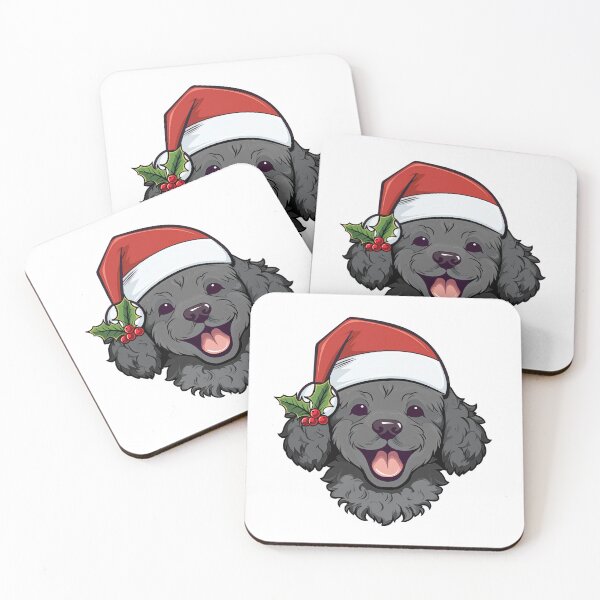 Item preview, Christmas Poodle - Black designed and sold by wotsthis.