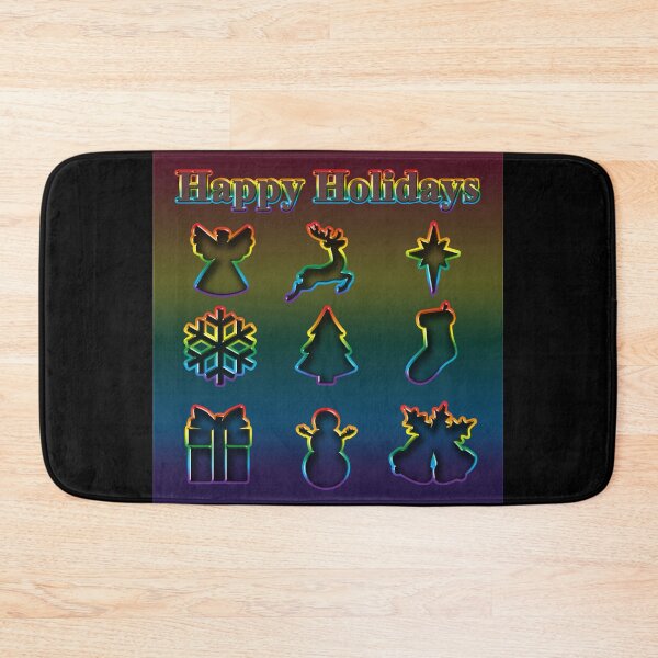 Item preview, LGBT Cookie cutters Happy Holidays Rainbow Pride designed and sold by TheirChoice.