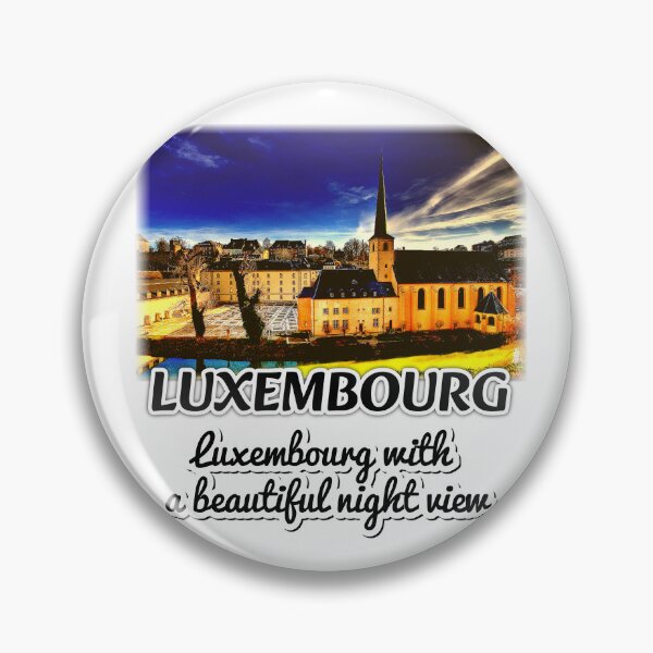 Item preview, Luxembourg, Luxembourg with a beautiful night view designed and sold by zzzozzo.