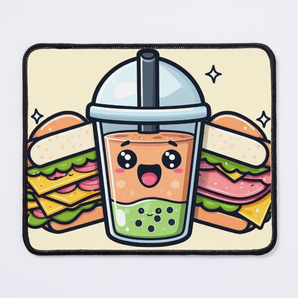 Item preview, sandwich and bubble tea lunch break designed and sold by SaraDatCool.