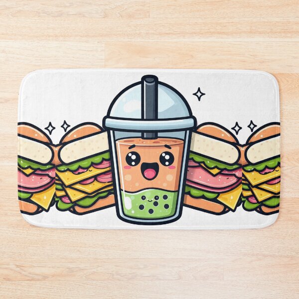 Item preview, sandwich and bubble tea lunch break designed and sold by SaraDatCool.