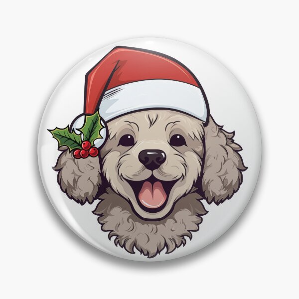 Item preview, Christmas Poodle - Cream designed and sold by wotsthis.