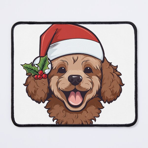 Item preview, Christmas Poodle - Red designed and sold by wotsthis.
