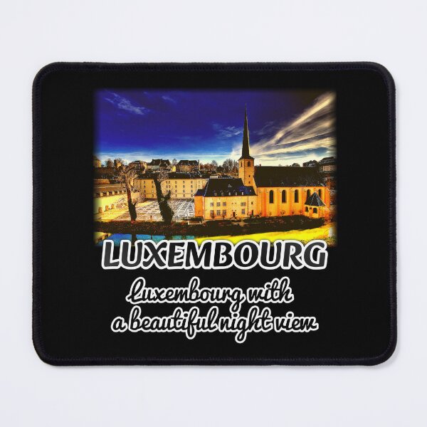 Item preview, Luxembourg, Luxembourg with a beautiful night view designed and sold by zzzozzo.