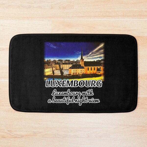 Item preview, Luxembourg, Luxembourg with a beautiful night view designed and sold by zzzozzo.