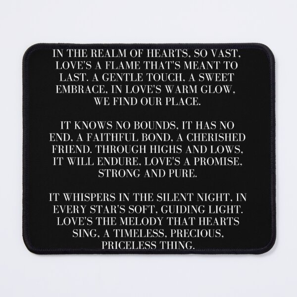 Item preview, love poem - Endless Love's Serenade designed and sold by PasindhuW.