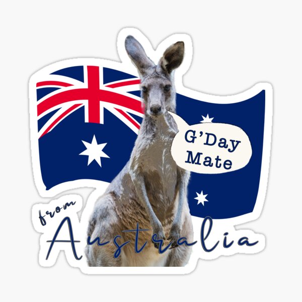 Item preview, G'Day Mate - Kangaroo designed and sold by Michael van der Hoorn.